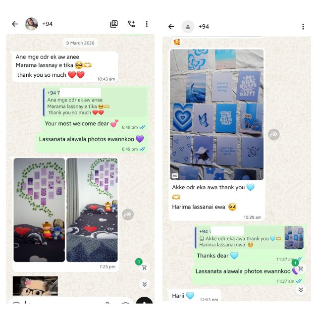 Happy customer message