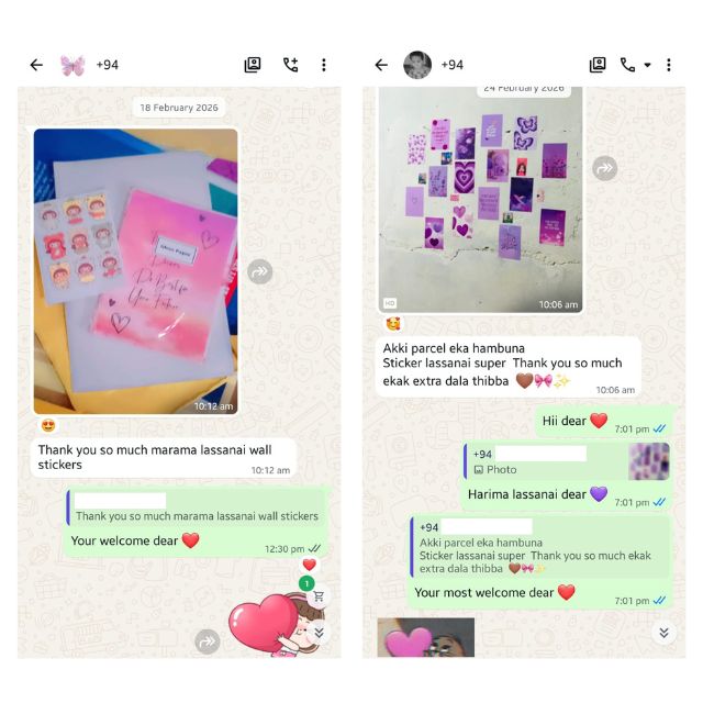 Happy customer message