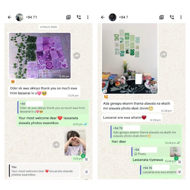 Happy customer message