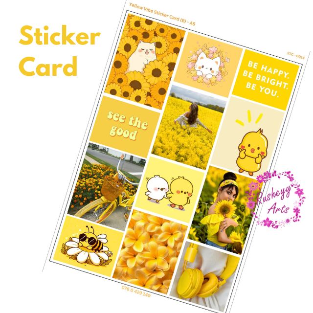 Yellow Sticker Card